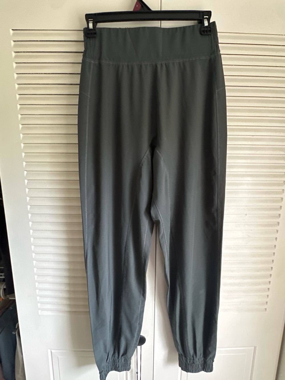 Women's Olive Green High-Waist Jogger Pants